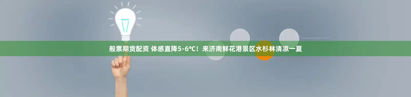 般票期货配资 体感直降5-6℃！来济南鲜花港景区水杉林清凉一夏