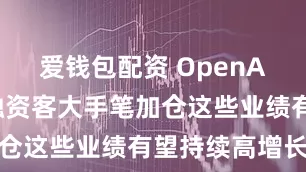 爱钱包配资 OpenAI大动作 融资客大手笔加仓这些业绩有望持续高增长股
