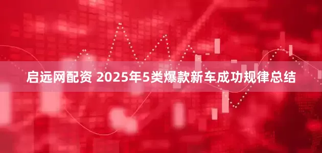 启远网配资 2025年5类爆款新车成功规律总结