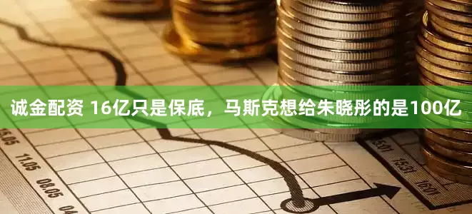 诚金配资 16亿只是保底，马斯克想给朱晓彤的是100亿