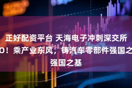 正好配资平台 天海电子冲刺深交所IPO！乘产业东风，铸汽车零部件强国之基